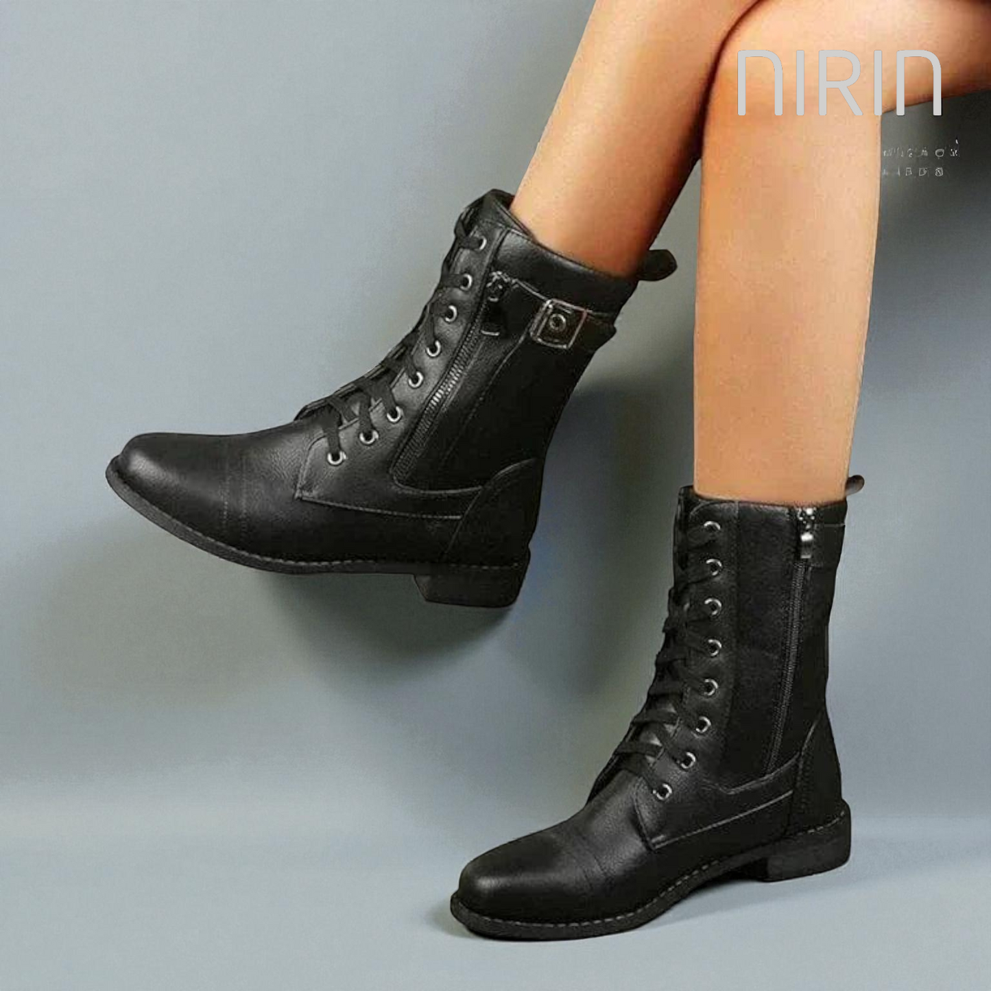 Plateauboots van Leer