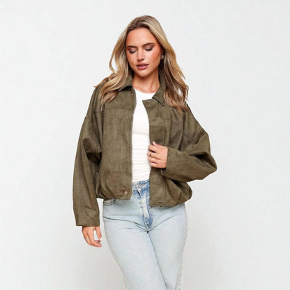 ELVY Oversized Bomber Jacket