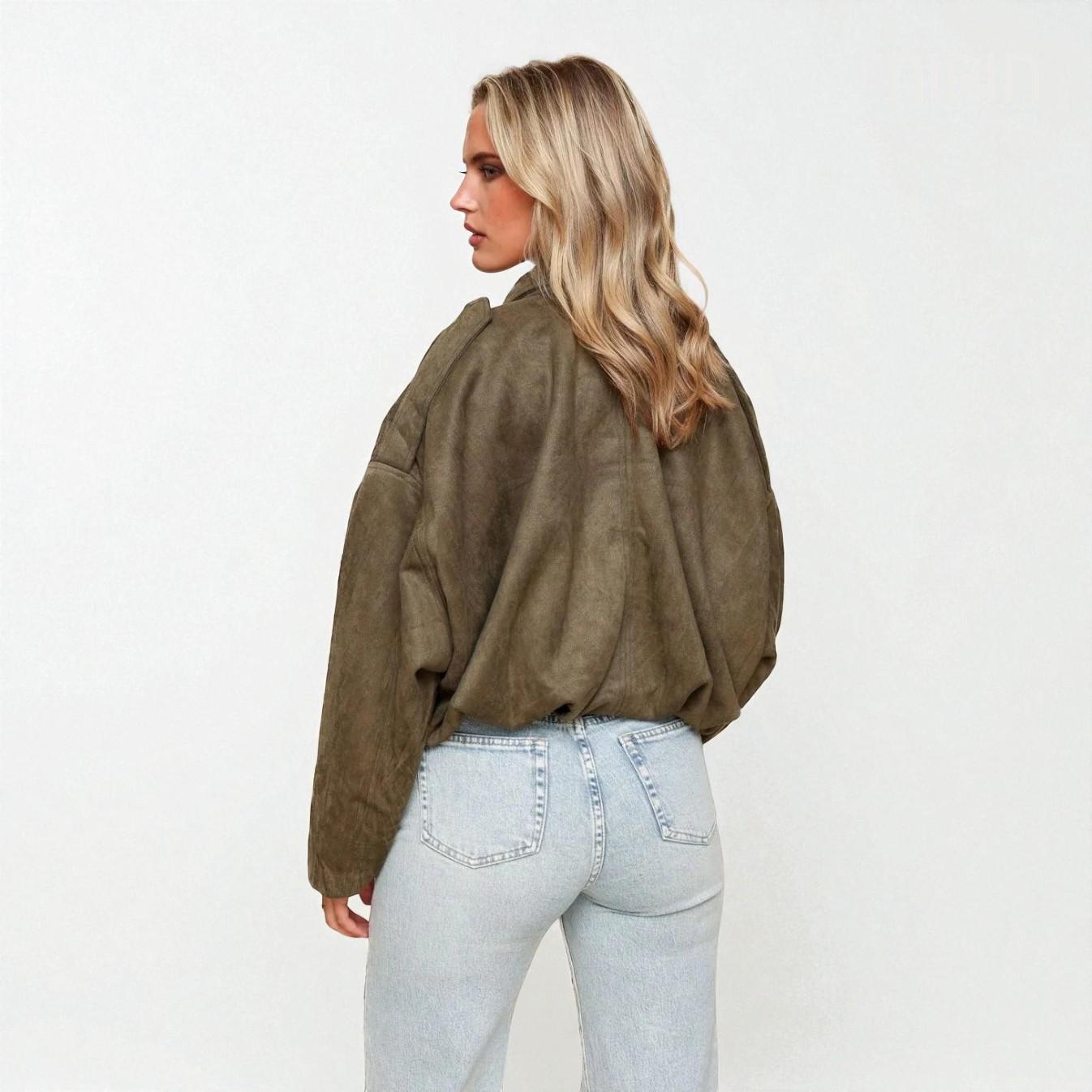 ELVY Oversized Bomber Jacket