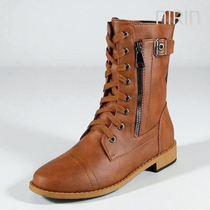 Plateauboots van Leer